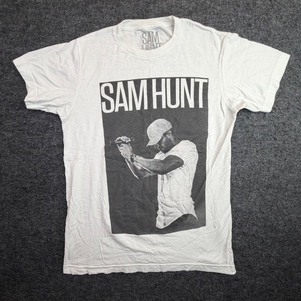 Sam Hunt T-Shirt Mens Small White 15 In A 30 Tour 2017 Concert Graphic Tee